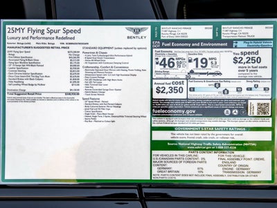 2025 Bentley Flying Spur Speed First Edition
