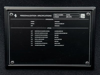 2025 Ferrari 296 GTS Base