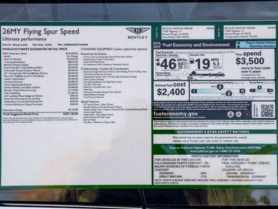 2026 Bentley Flying Spur Speed