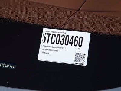 2026 Bentley Continental GT V8 S