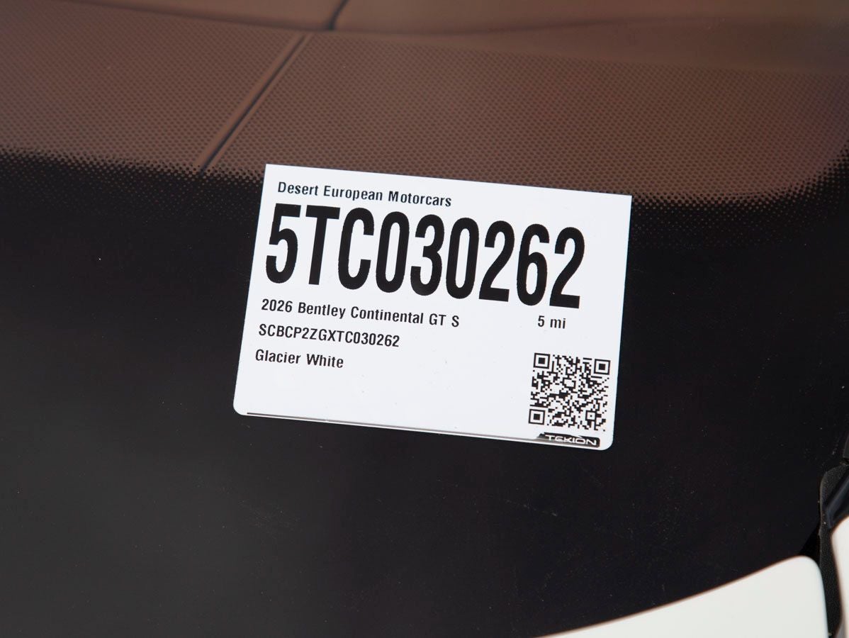 2026 Bentley Continental GT S