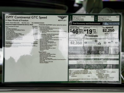 2025 Bentley Continental GTC Speed