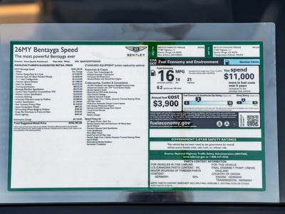 2026 Bentley Bentayga Speed